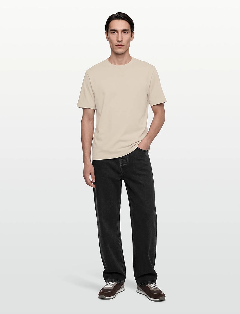 Lindbergh - O-neck tee oversize S/S - lühikeste varrukatega t-särgid - lt grey stone - 0