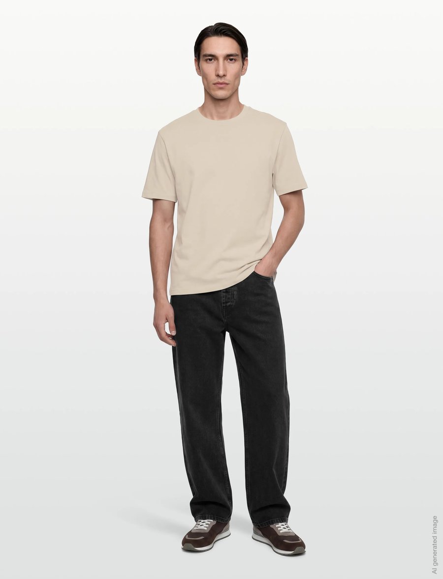 Lindbergh - O-neck tee oversize S/S - kurzärmelig - lt grey stone - 0