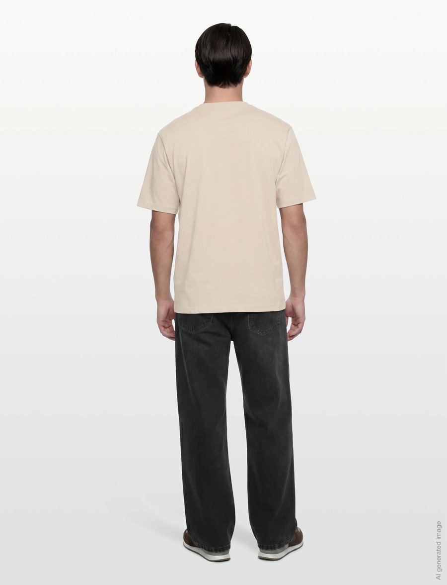 Lindbergh - O-neck tee oversize S/S - kurzärmelig - lt grey stone - 4