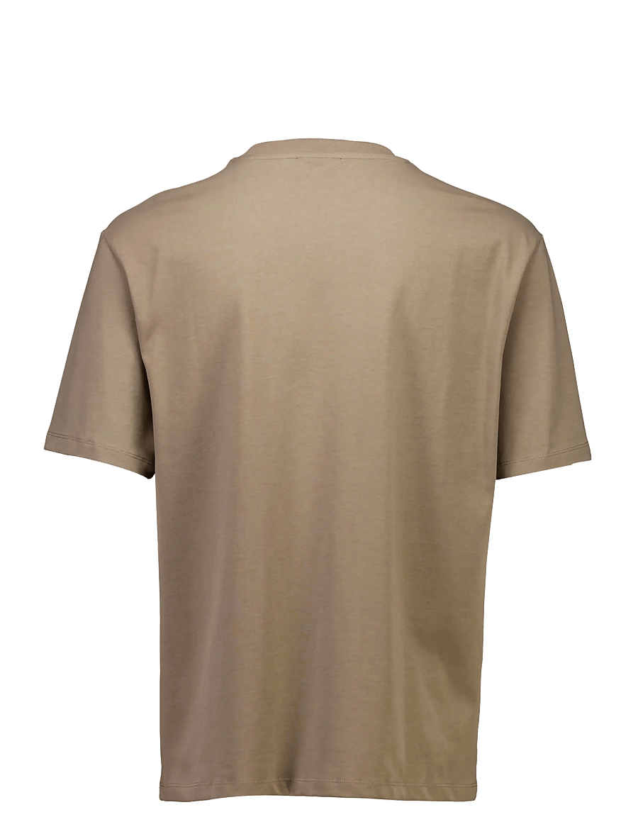 Lindbergh - O-neck tee oversize S/S - kurzärmelige t-shirts - mid stone - 2