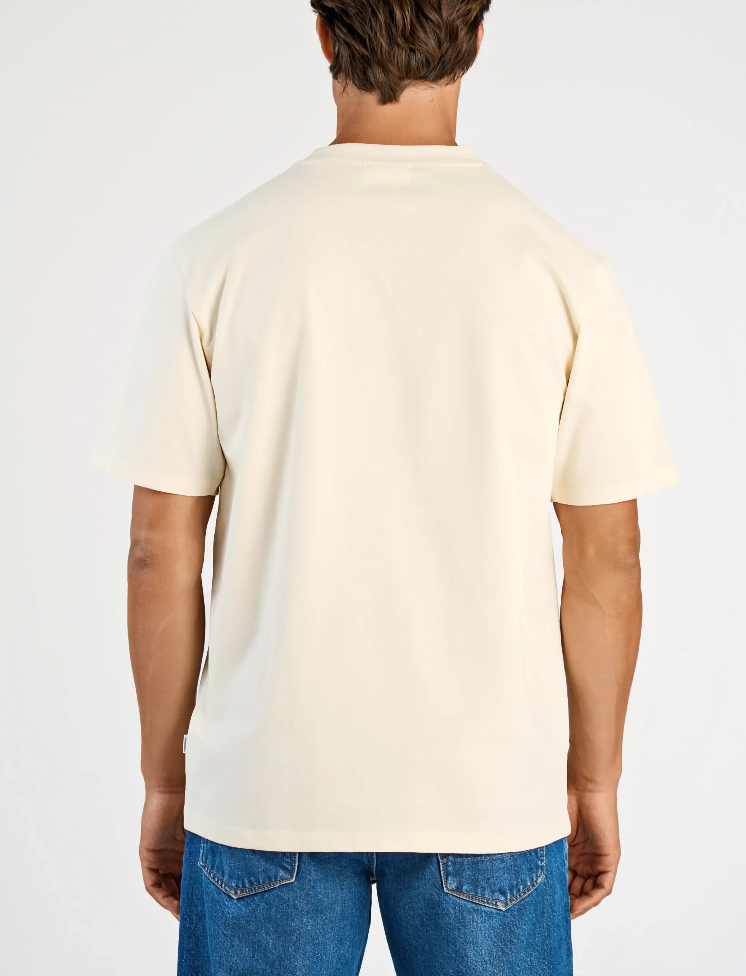 Lindbergh - O-neck tee oversize S/S - kortärmade t-shirts - nature white - 4