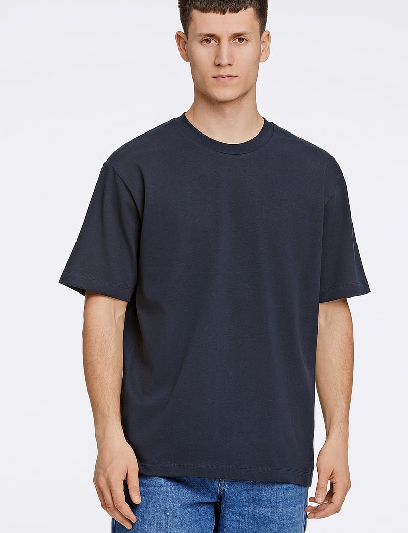 Lindbergh - O-neck tee oversize S/S - kurzärmelig - navy - 0