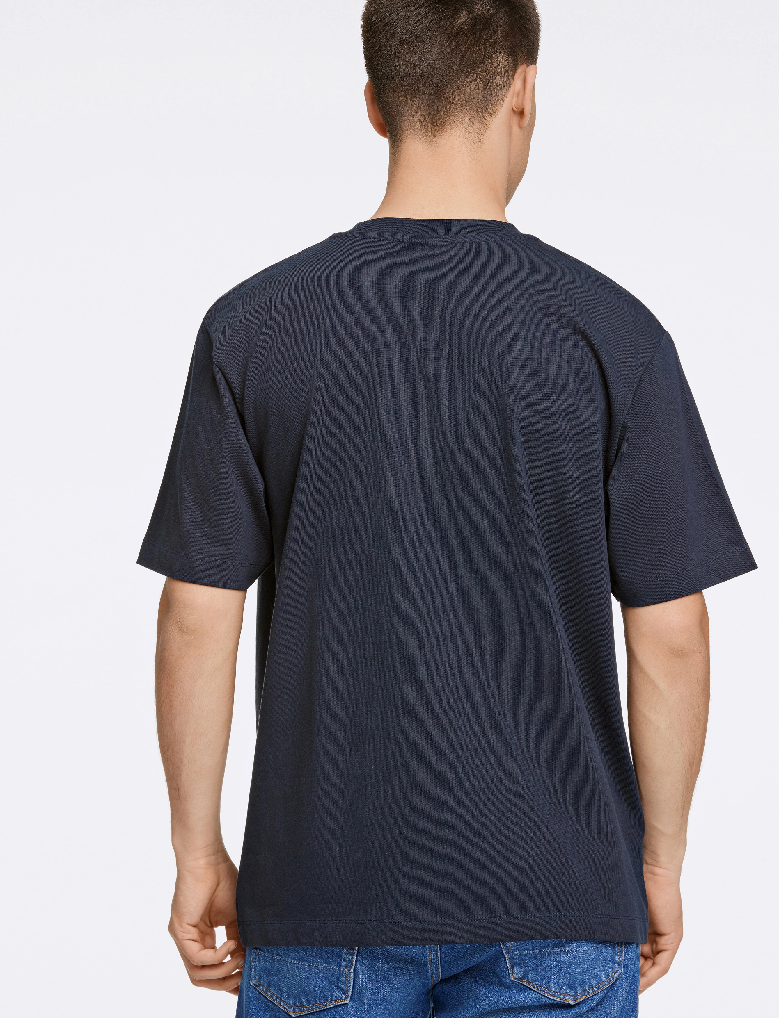 Lindbergh - O-neck tee oversize S/S - short-sleeved t-shirts - navy - 3