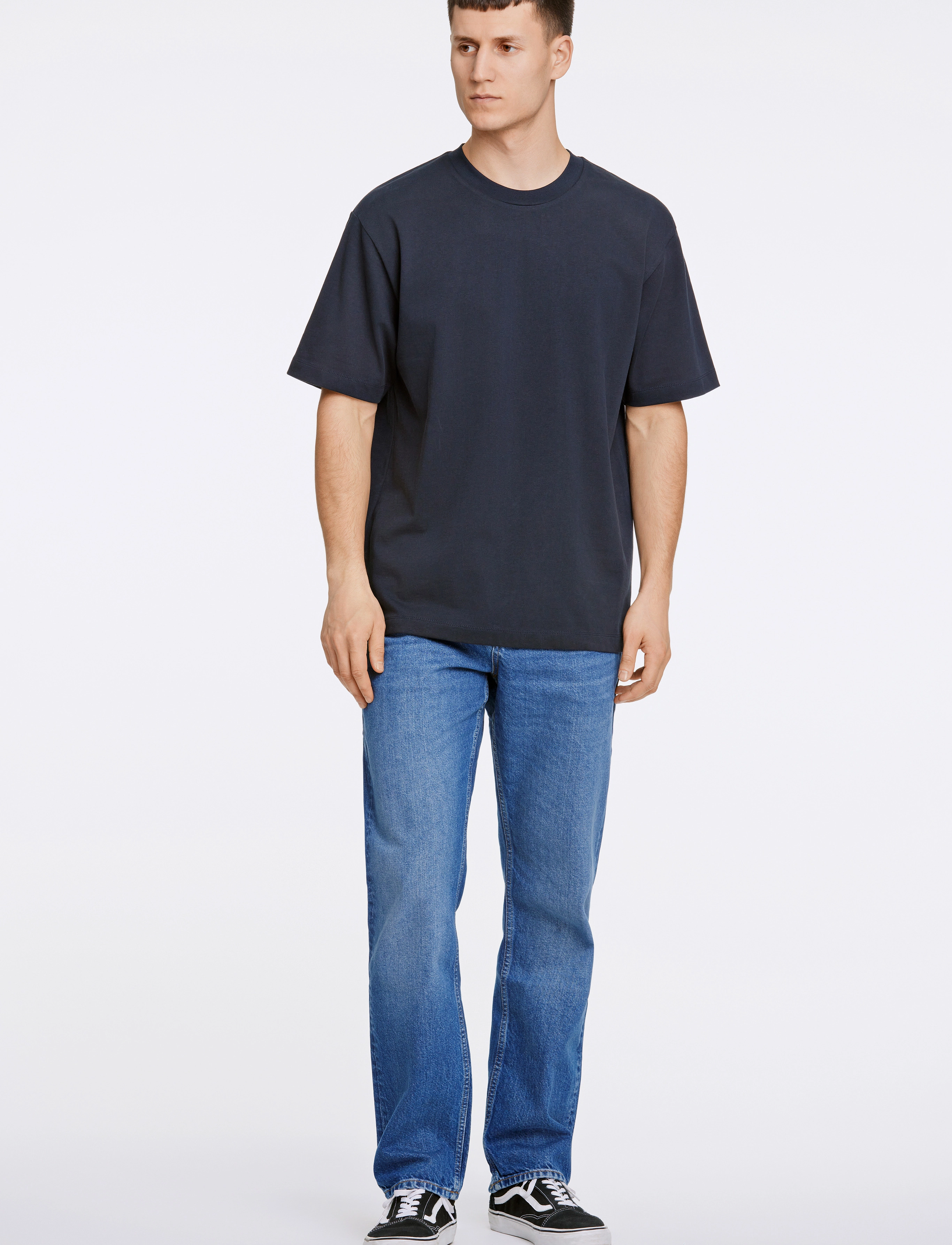 Lindbergh - O-neck tee oversize S/S - short-sleeved t-shirts - navy - 4