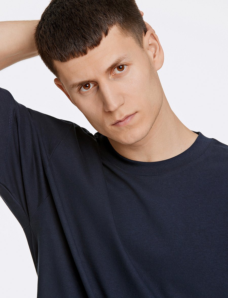 Lindbergh - O-neck tee oversize S/S - kurzärmelig - navy - 5