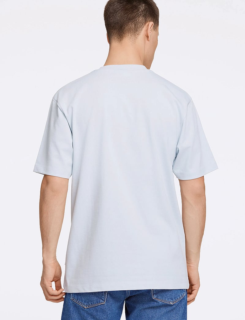 Lindbergh - O-neck tee oversize S/S - kurzärmelig - pastel blue - 3