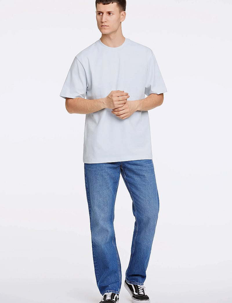 Lindbergh - O-neck tee oversize S/S - kurzärmelig - pastel blue - 4