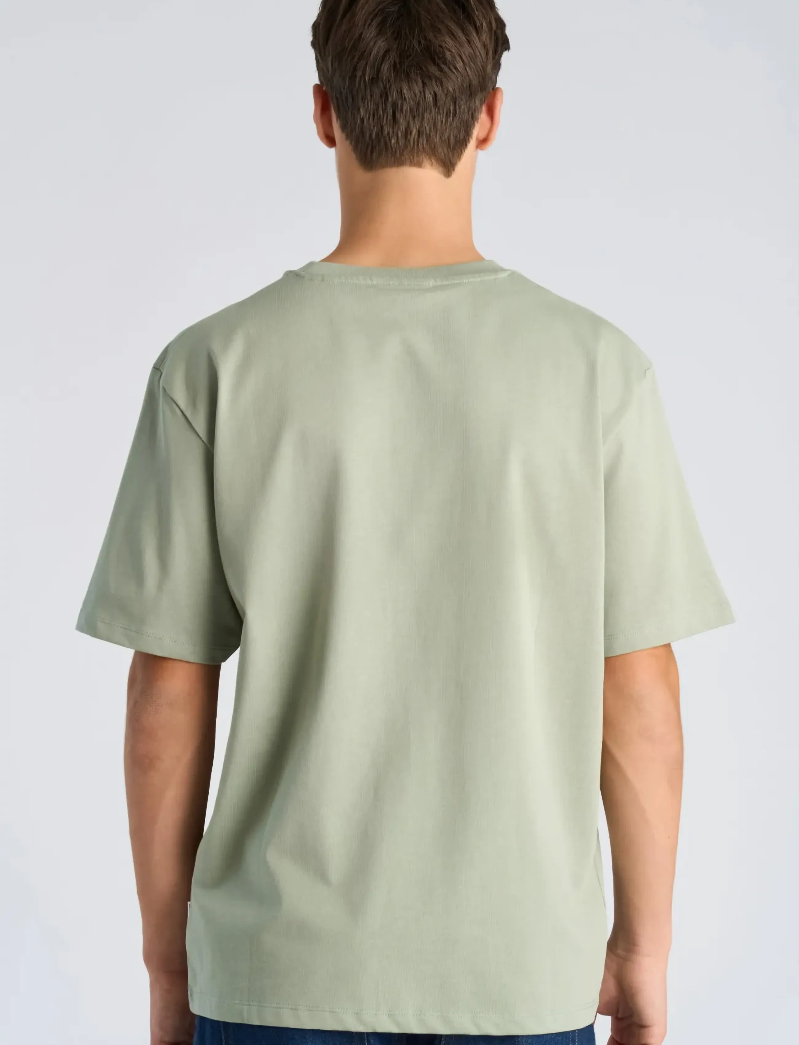 Lindbergh - O-neck tee oversize S/S - kurzärmelig - sage green - 4