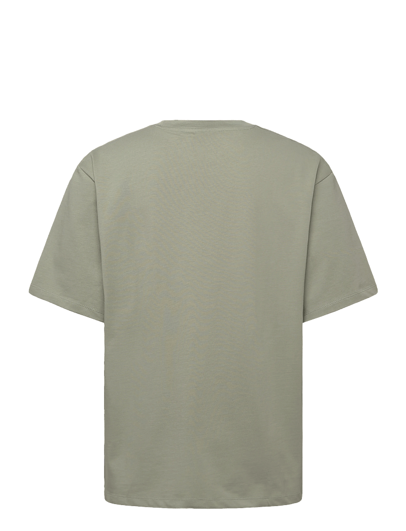 Lindbergh - O-neck tee oversize S/S - lühikeste varrukatega t-särgid - sage green - 2