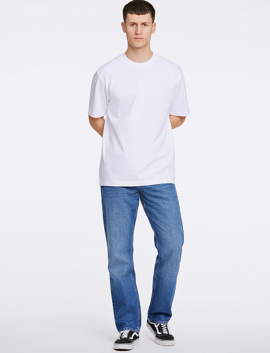 Lindbergh - O-neck tee oversize S/S - lühikeste varrukatega t-särgid - white - 4