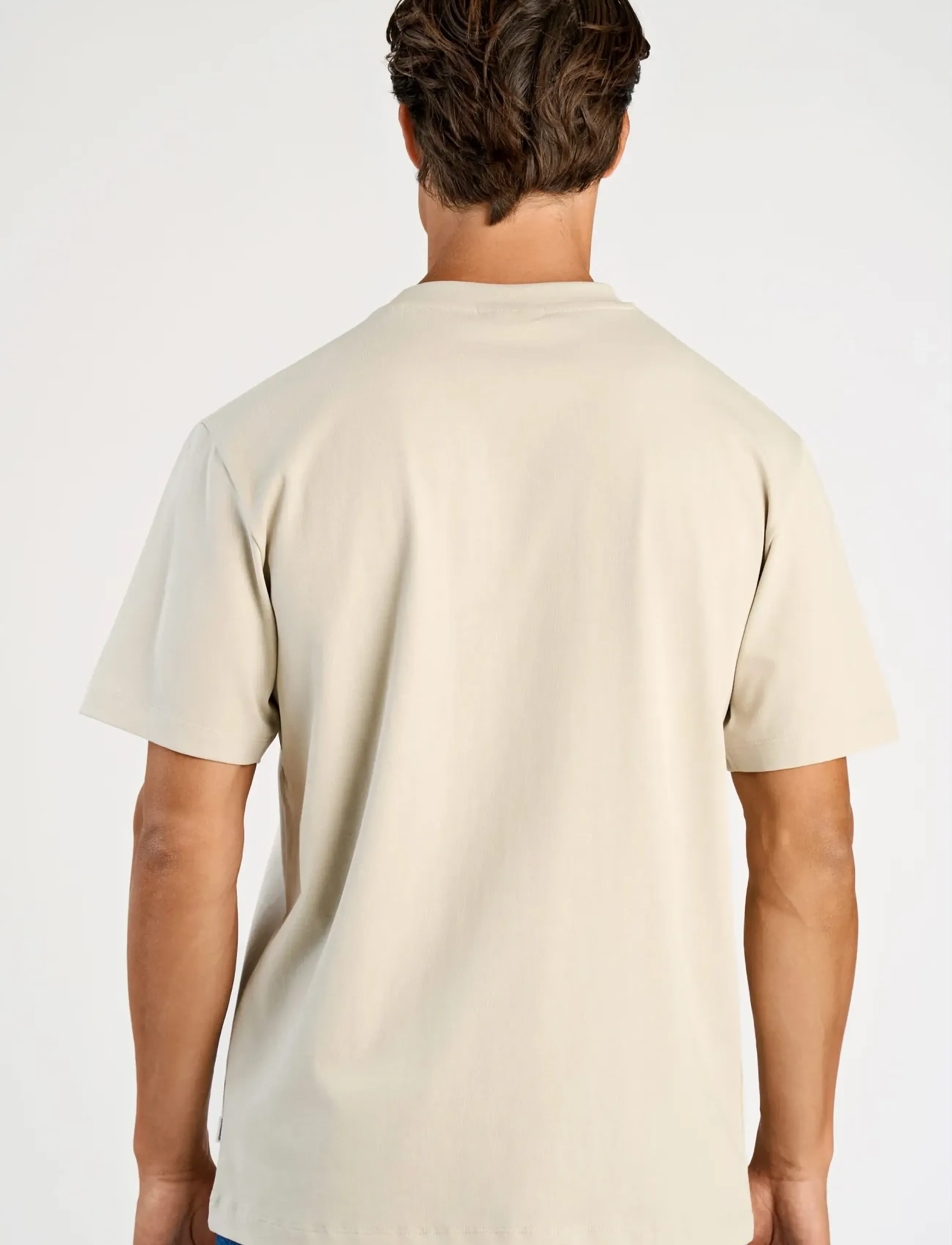 Lindbergh - Oversized o-neck signature tee S/S - short-sleeved t-shirts - lt grey stone - 4
