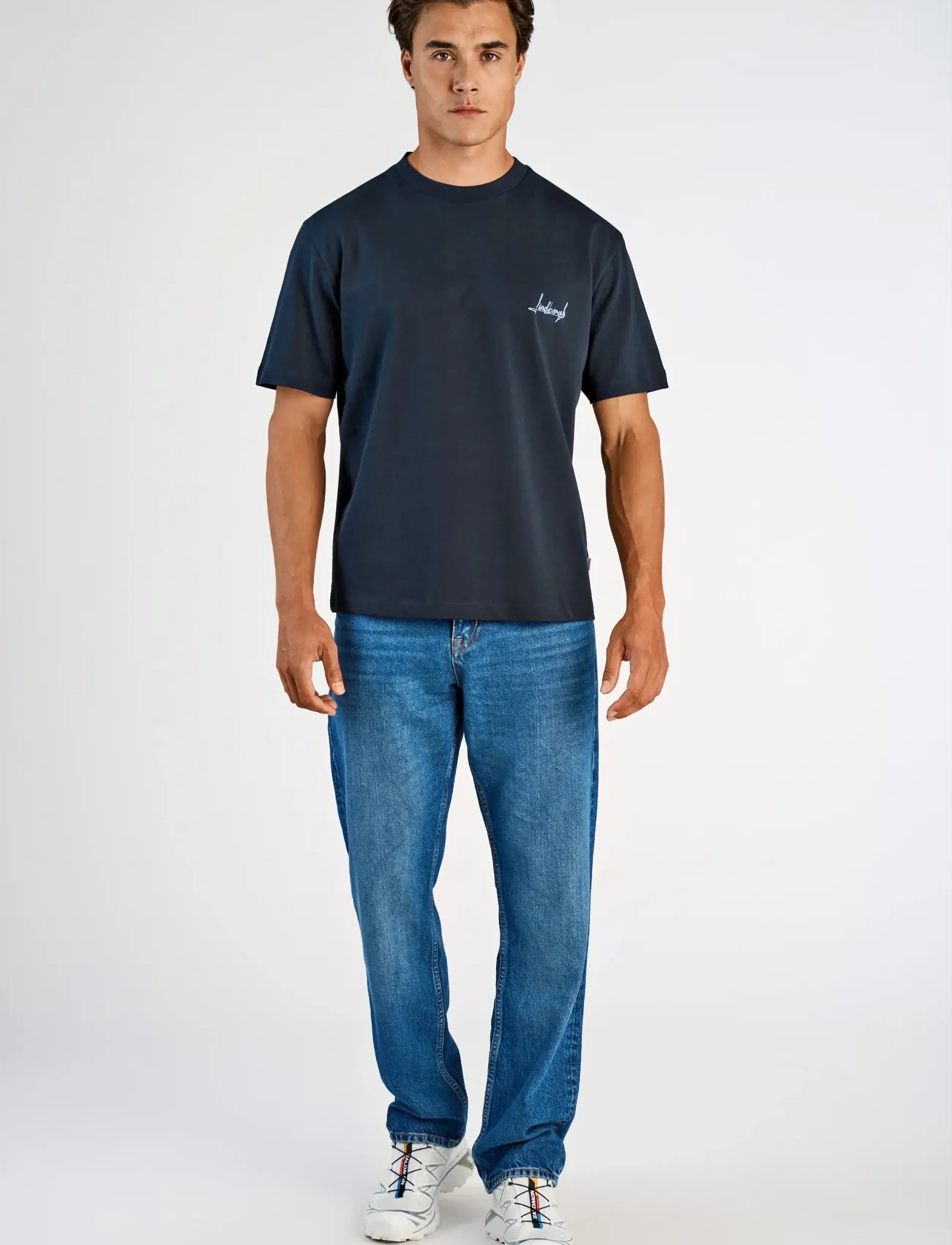 Lindbergh - Oversized o-neck signature tee S/S - kurzärmelig - navy - 3