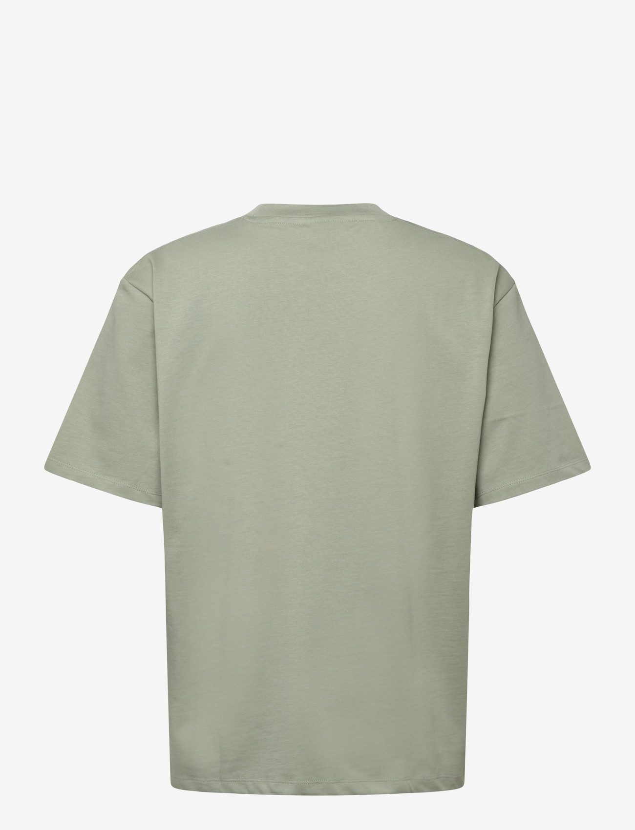 Lindbergh - Oversized o-neck signature tee S/S - kortærmede t-shirts - sage green - 2