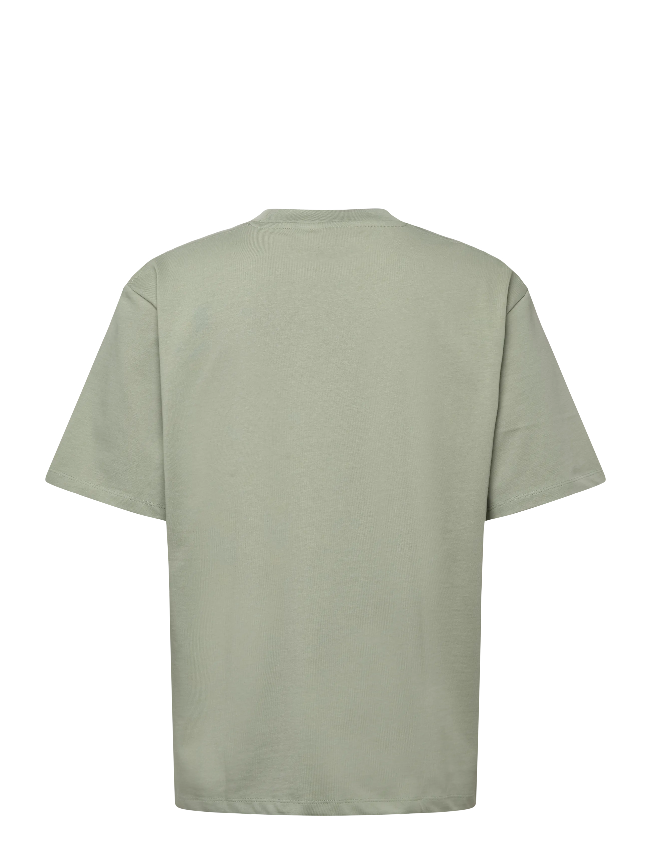 Lindbergh - Oversized o-neck signature tee S/S - short-sleeved t-shirts - sage green - 2