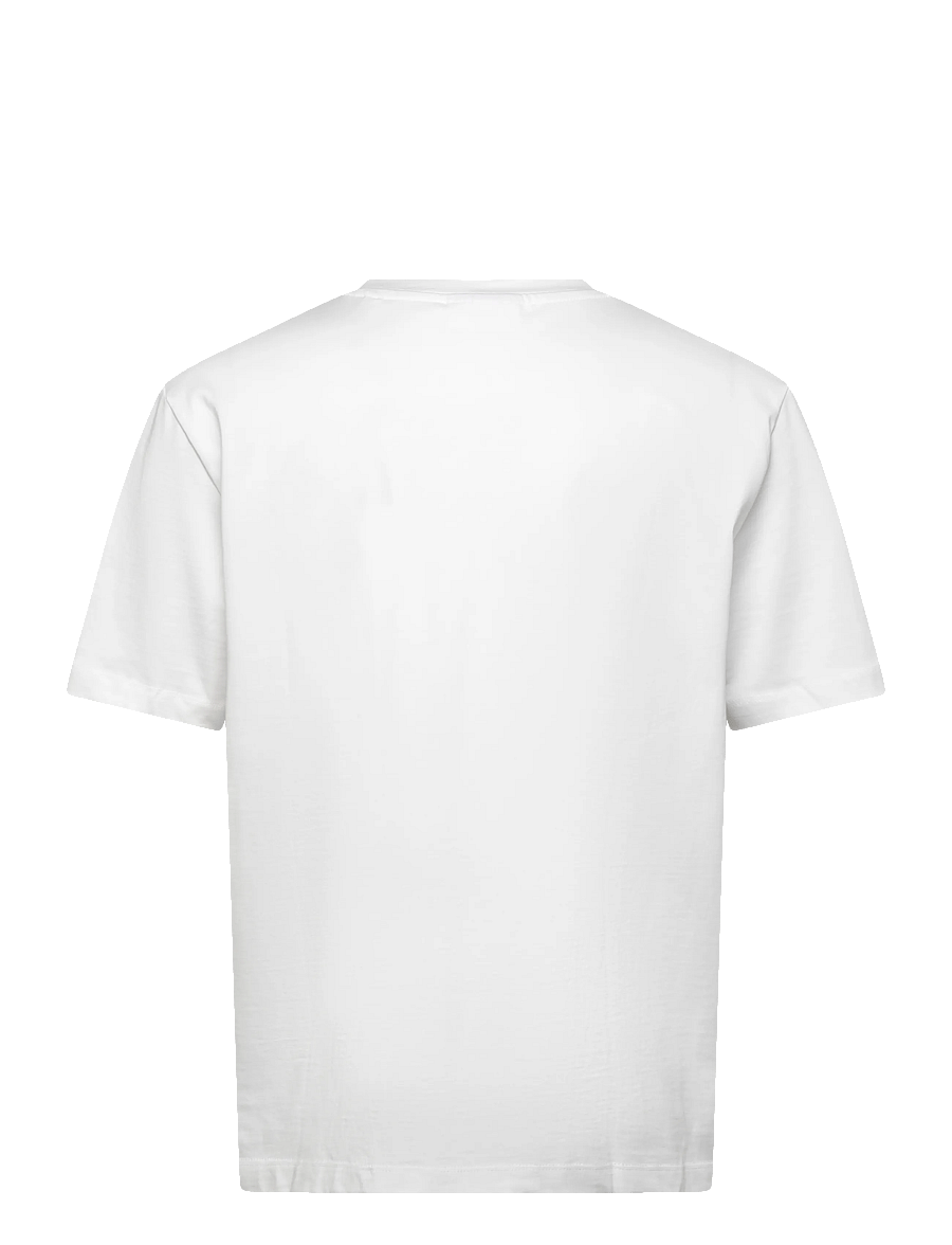 Lindbergh - Oversized o-neck signature tee S/S - kortærmede t-shirts - white - 2