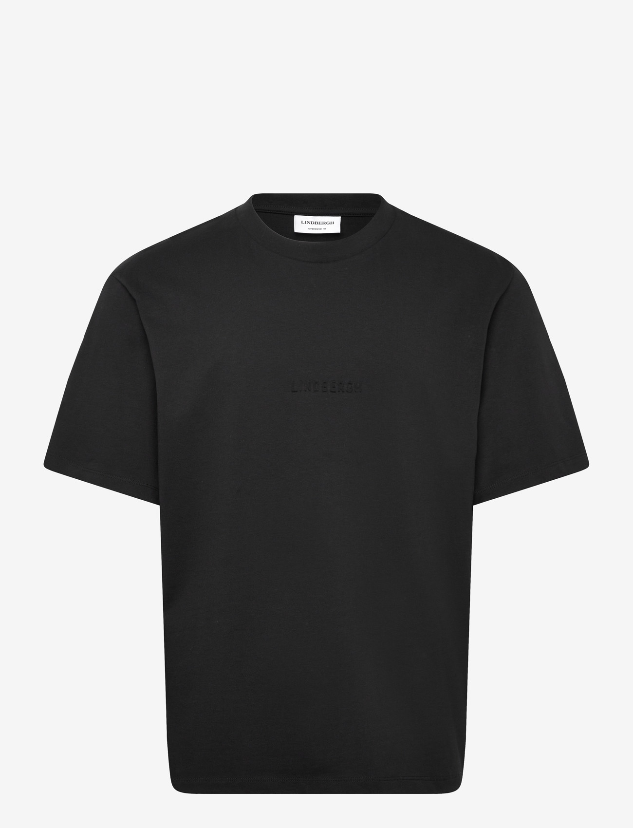 Lindbergh - Oversized brand carrier tee S/S - kurzärmelig - black - 1