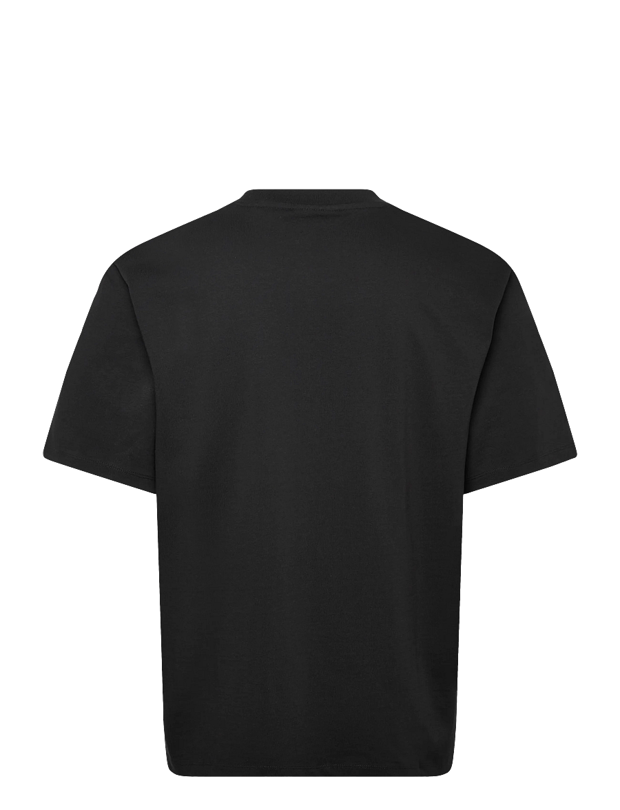 Lindbergh - Oversized brand carrier tee S/S - kurzärmelige t-shirts - black - 2