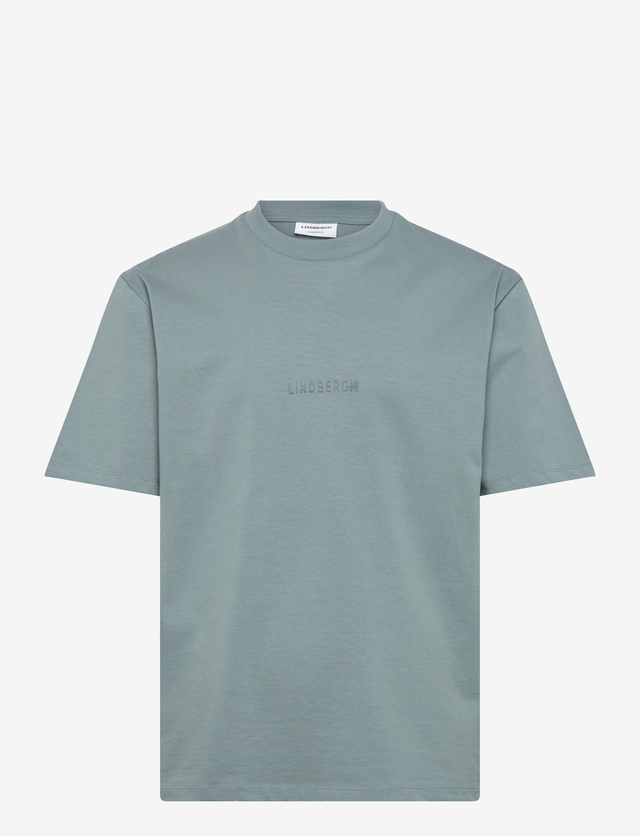 Lindbergh - Oversized brand carrier tee S/S - lühikeste varrukatega t-särgid - dk aqua - 1