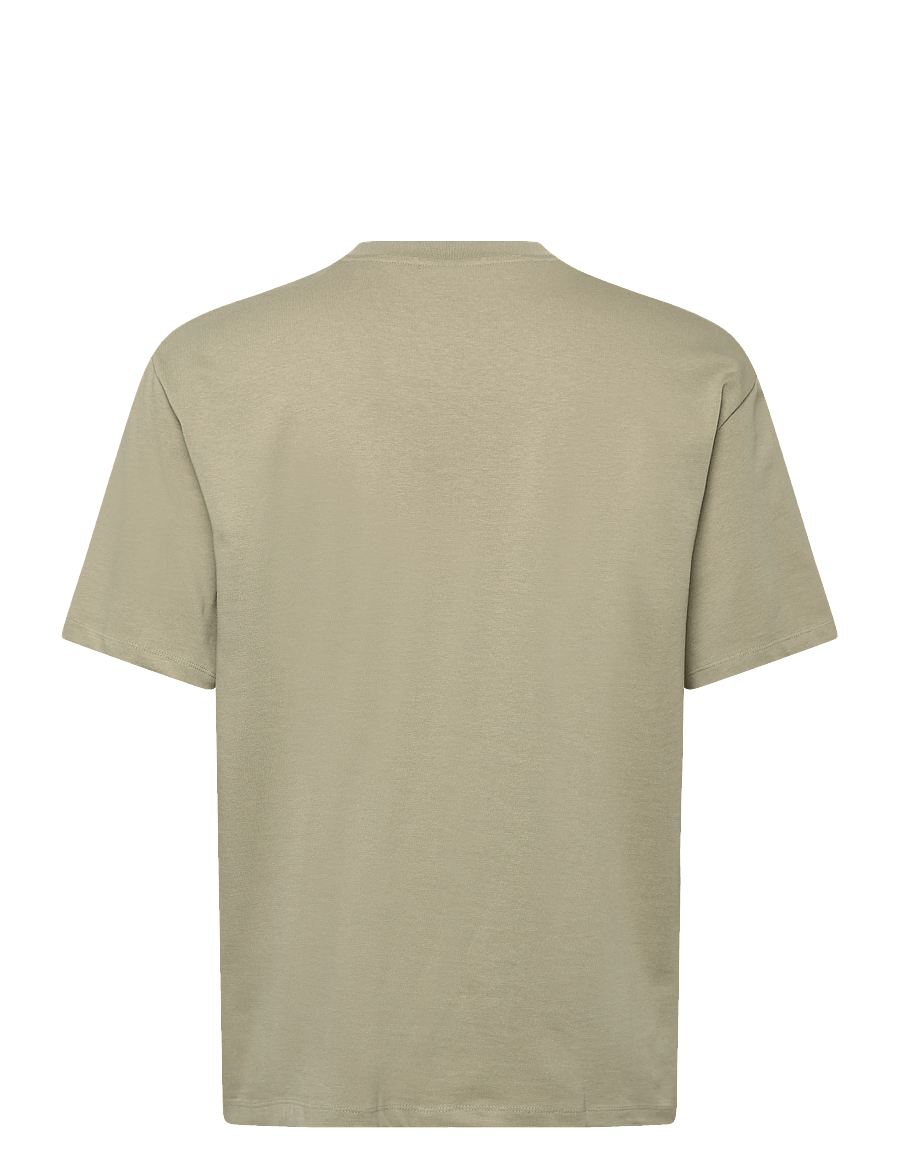 Lindbergh - Oversized brand carrier tee S/S - kurzärmelige t-shirts - dusty olive - 2