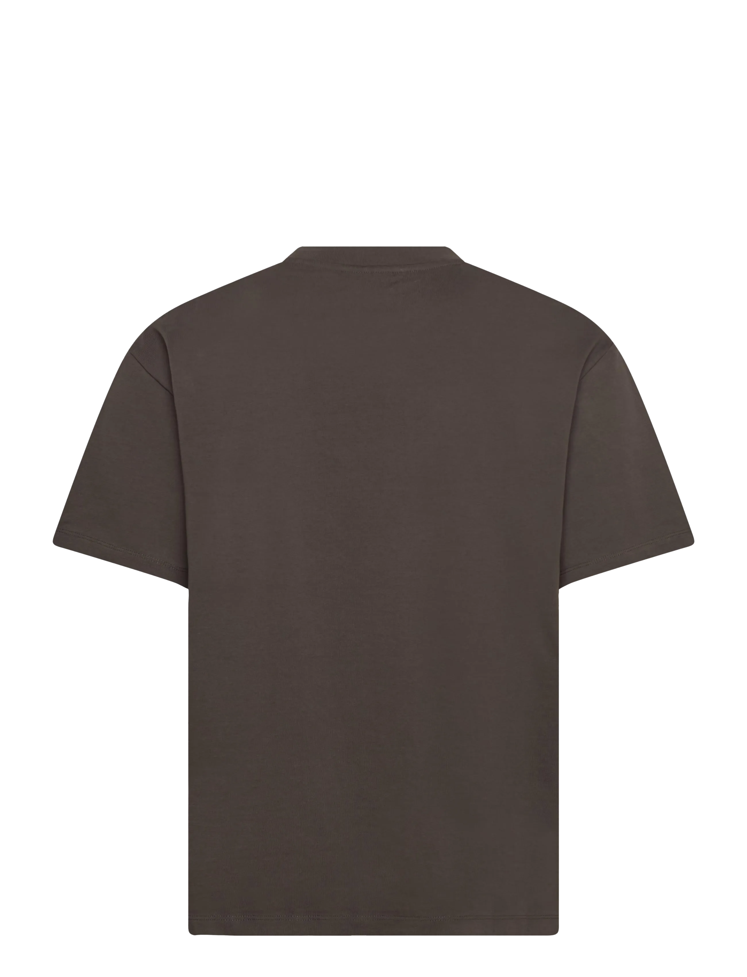 Lindbergh - Oversized brand carrier tee S/S - kortärmade t-shirts - ebony brown - 2