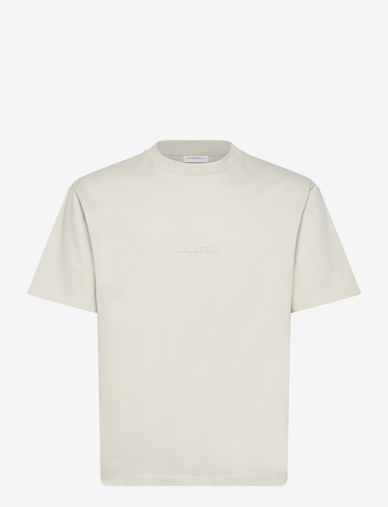 Lindbergh - Oversized brand carrier tee S/S - lühikeste varrukatega t-särgid - fair grey - 1