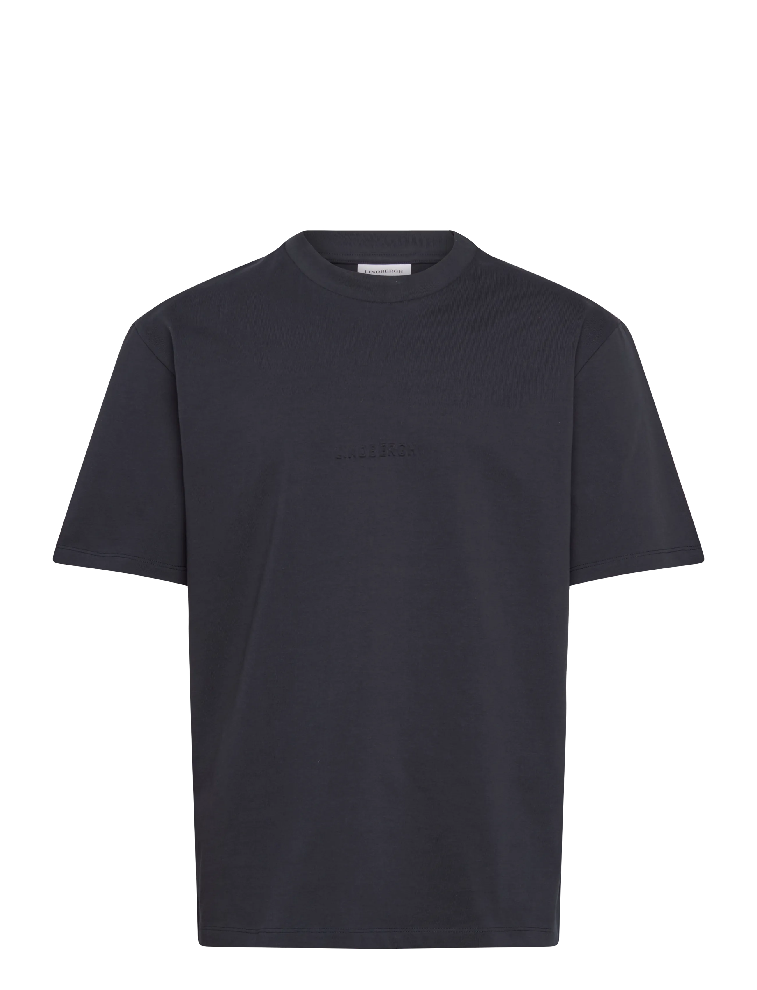 Lindbergh Oversized brand carrier tee S/S - T-shirts - NAVY / navy