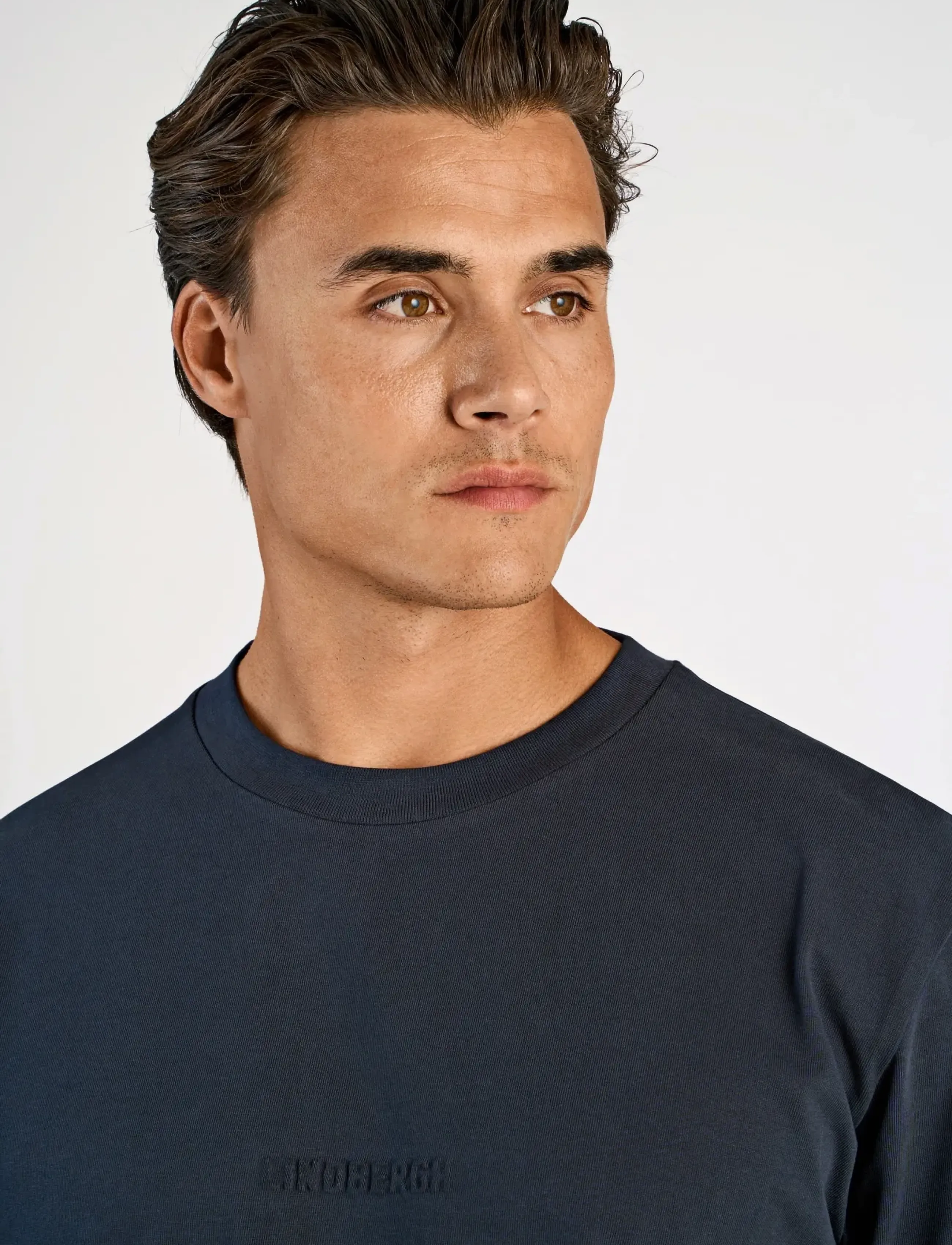 Lindbergh - Oversized brand carrier tee S/S - lühikeste varrukatega t-särgid - navy - 5
