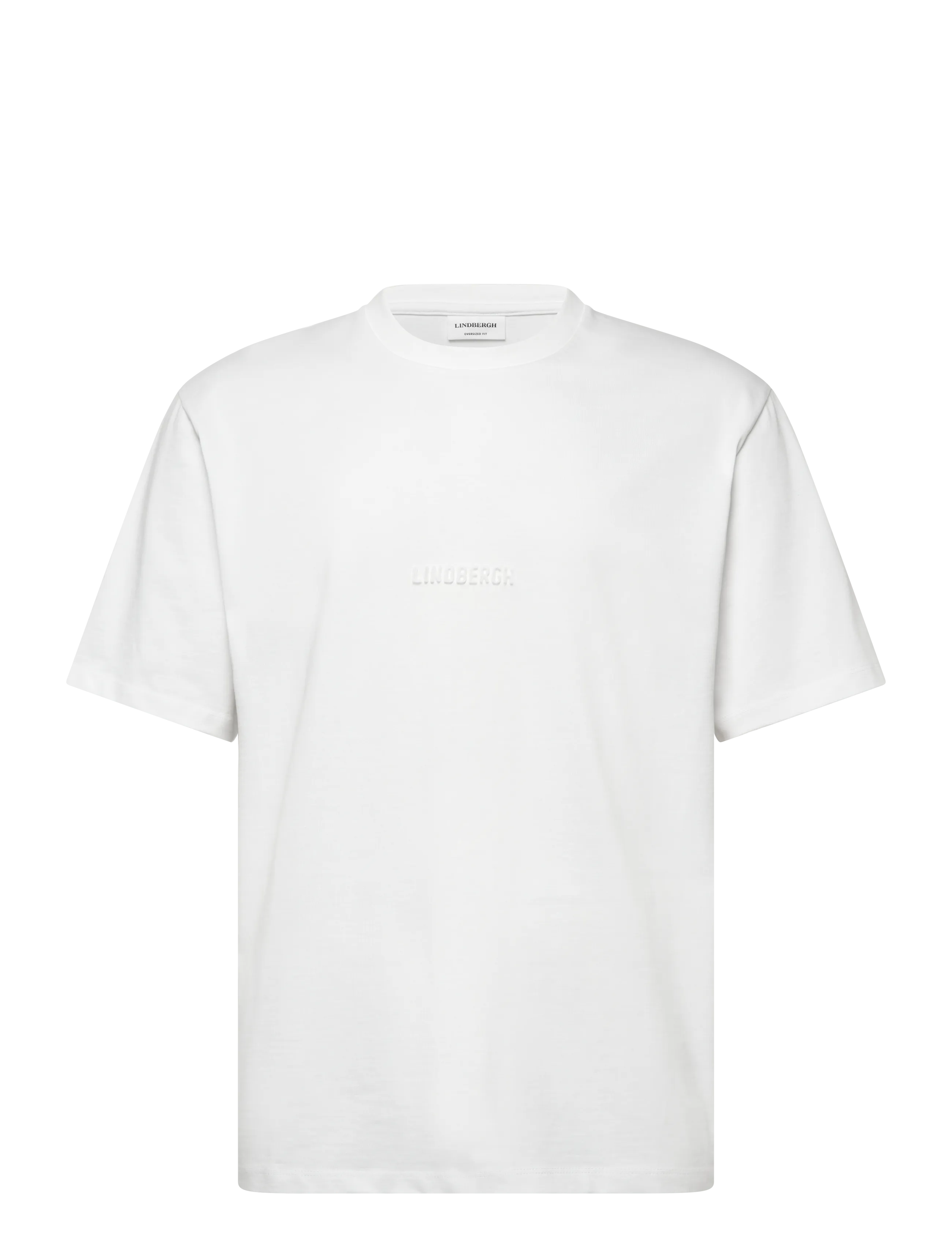LINDBERGH Oversized Marke Carrier Tee S/S Weiß - XXL - Herren