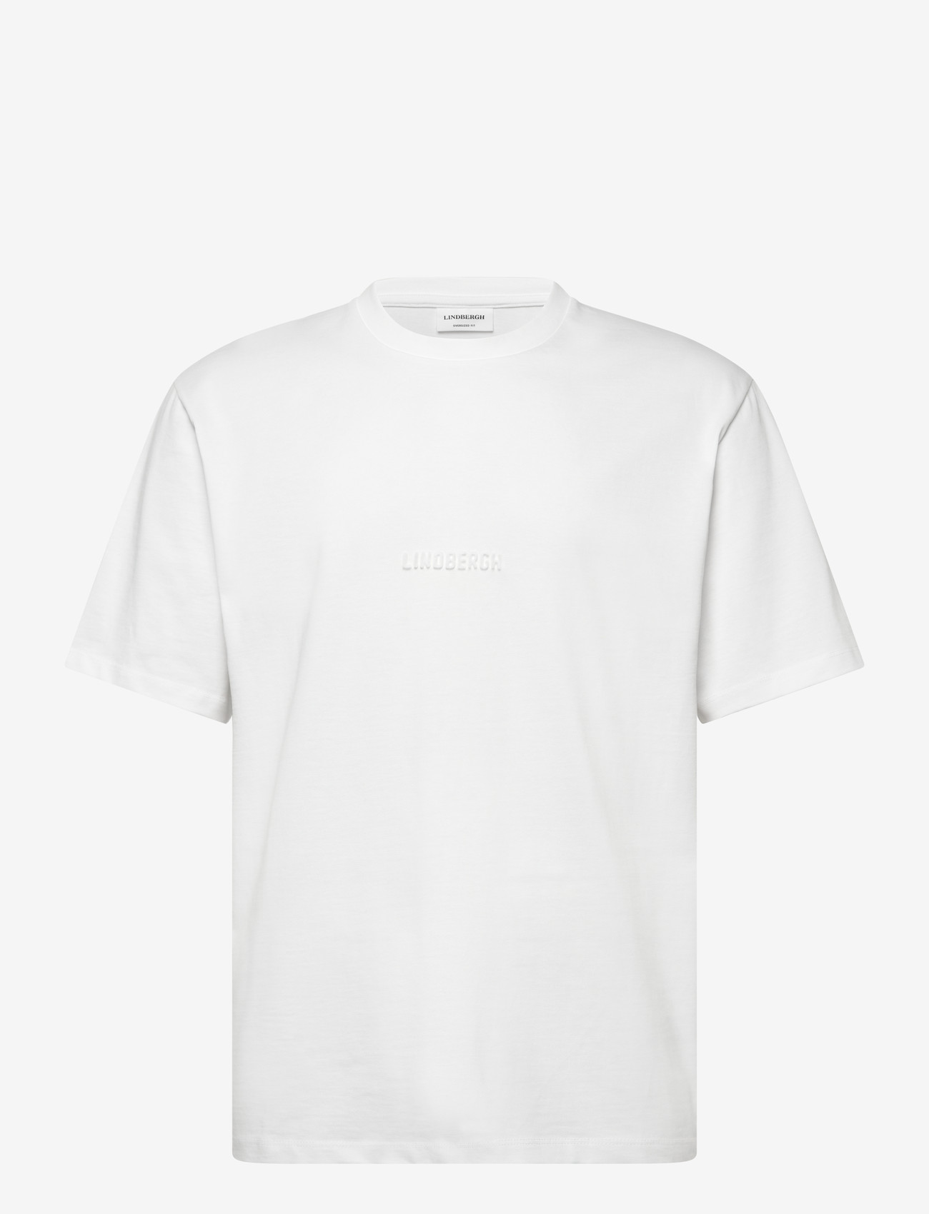 Lindbergh - Oversized brand carrier tee S/S - lühikeste varrukatega t-särgid - white - 1
