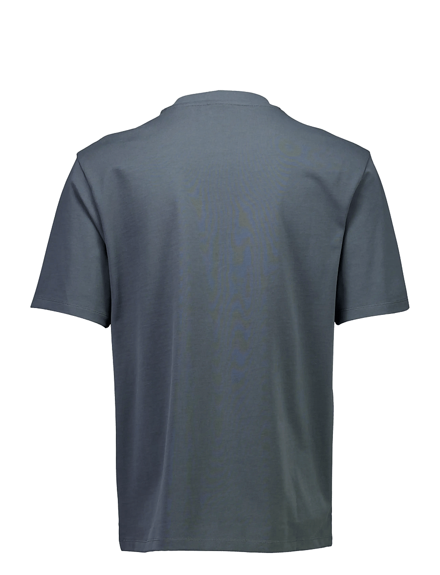 Lindbergh - Oversized logo tee S/S - lühikeste varrukatega t-särgid - granite green - 2