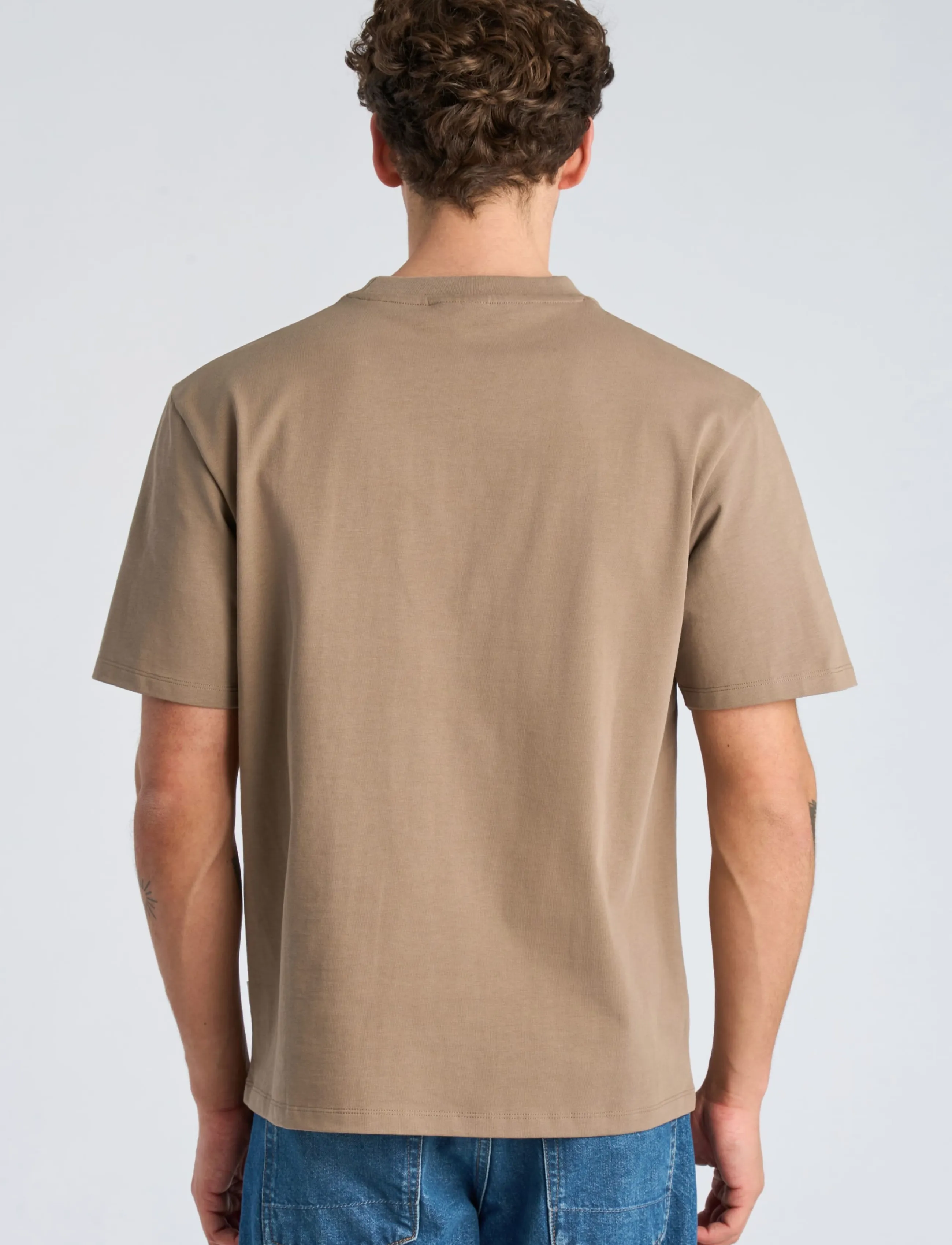 Lindbergh Oversized Logo Tee S/S t-shirts - bas herr – bild 3