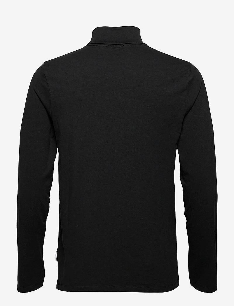 Lindbergh - Roll neck tee L/S - långärmade t-shirts - black - 3