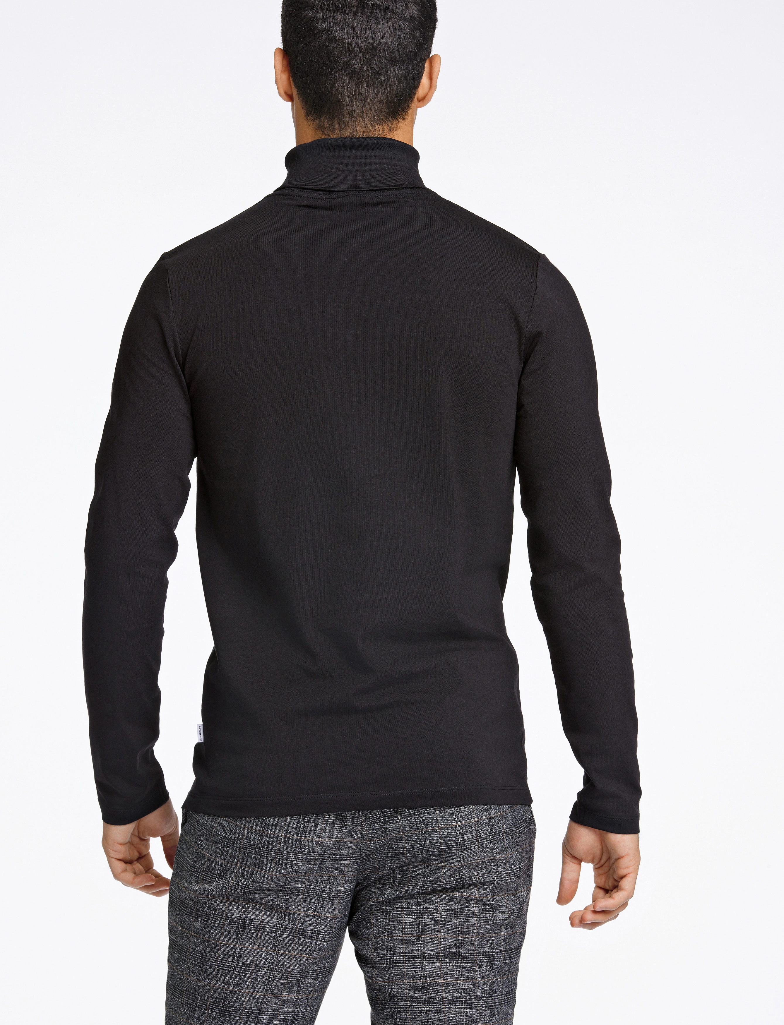Lindbergh - Roll neck tee L/S - zemākās cenas - black - 4