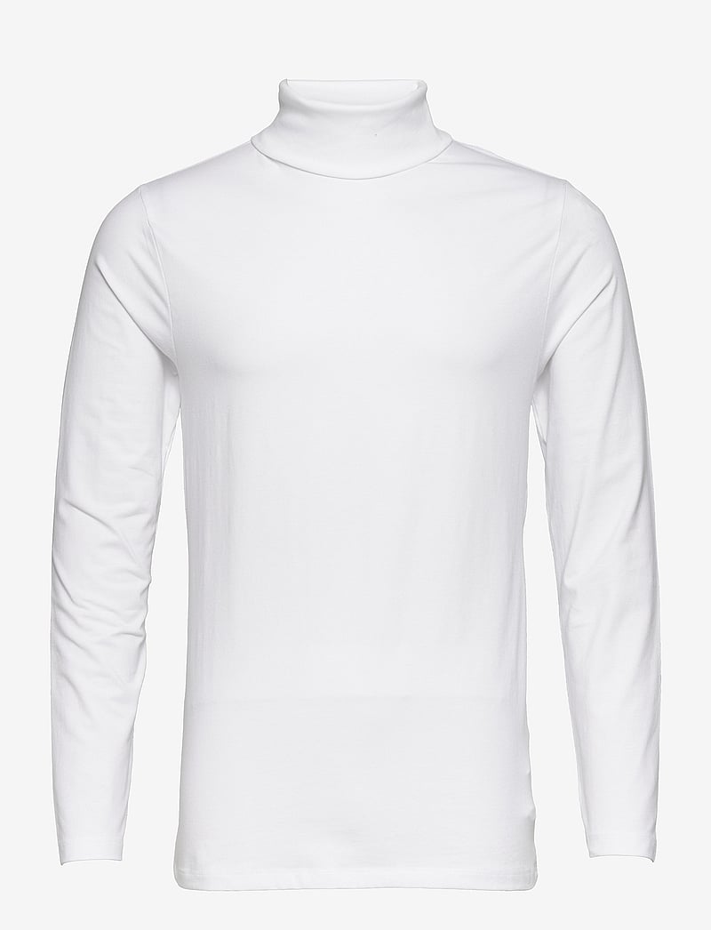Lindbergh - Roll neck tee L/S - langærmede t-shirts - white - 2