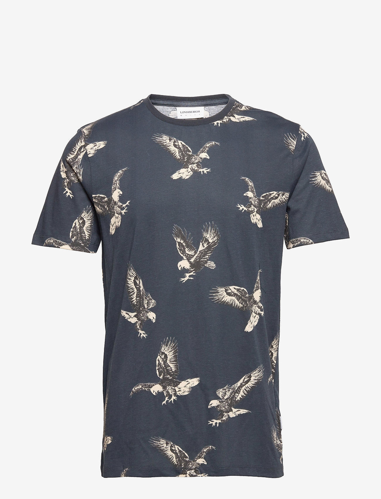 AOP eagle O-neck tee S/S - DK BLUE
