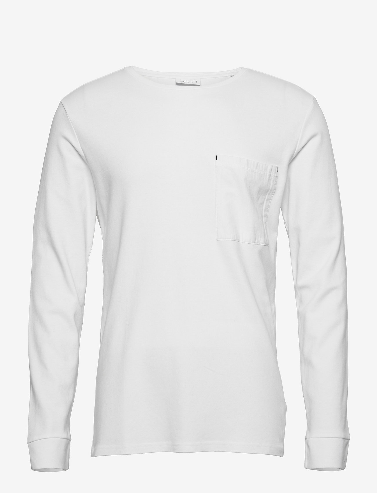 Lindbergh - O-neck tee W?. chest pocket L/S - white - 0