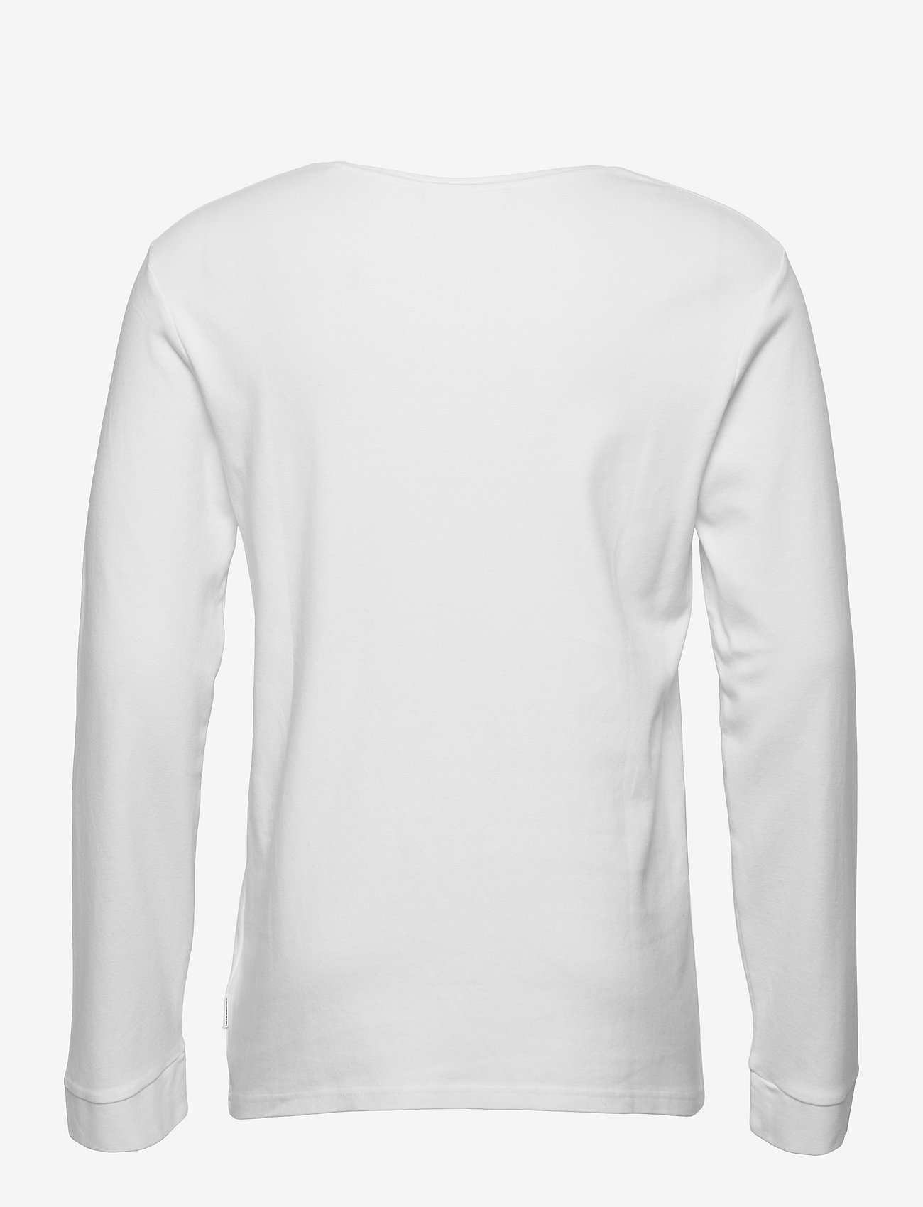 Lindbergh - O-neck tee W?. chest pocket L/S - white - 1