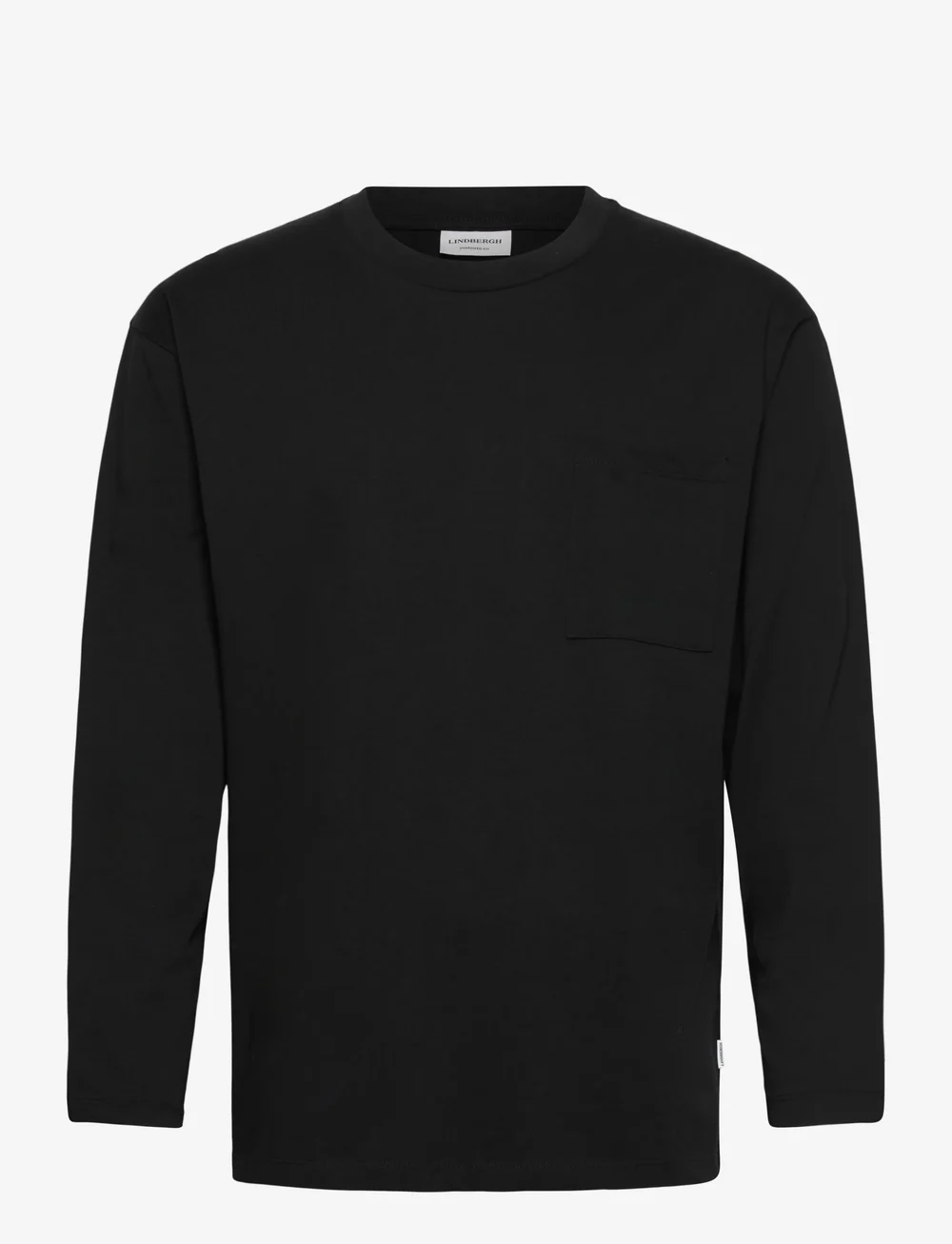 Lindbergh - Oversized pocket tee L/S - pikkade varrukatega t-särgid - black - 0