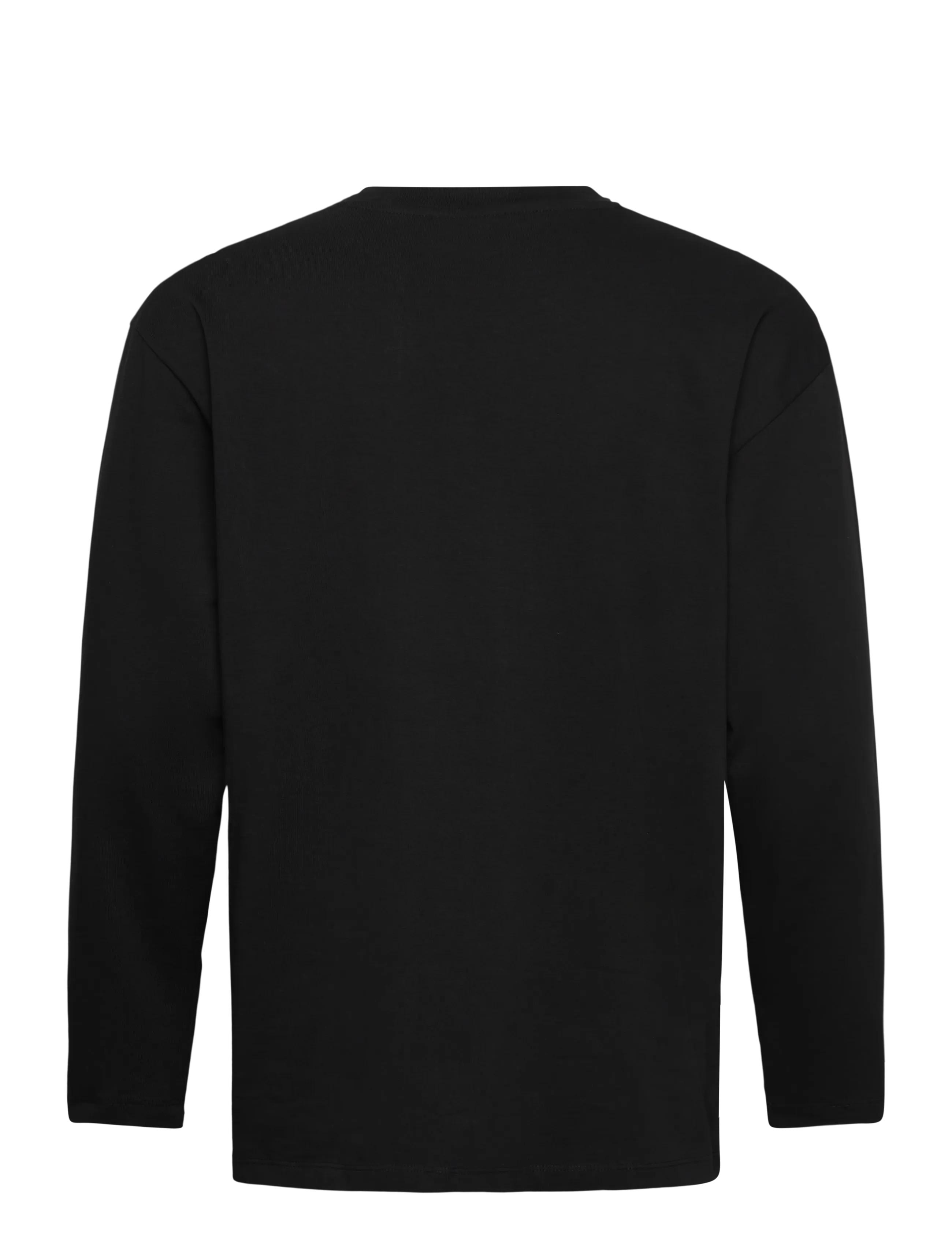 Lindbergh - Oversized pocket tee L/S - långärmade t-shirts - black - 1