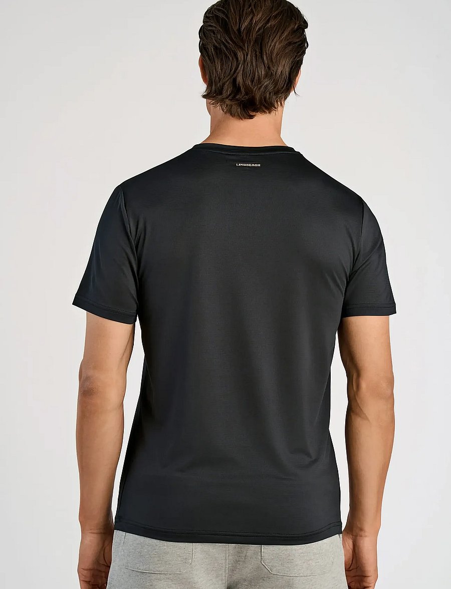 Lindbergh - Technical fast dry tee S/S - t-shirts - black - 4