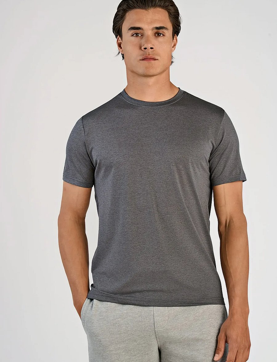 Lindbergh - Technical fast dry tee S/S - t-shirts - grey blend - 3