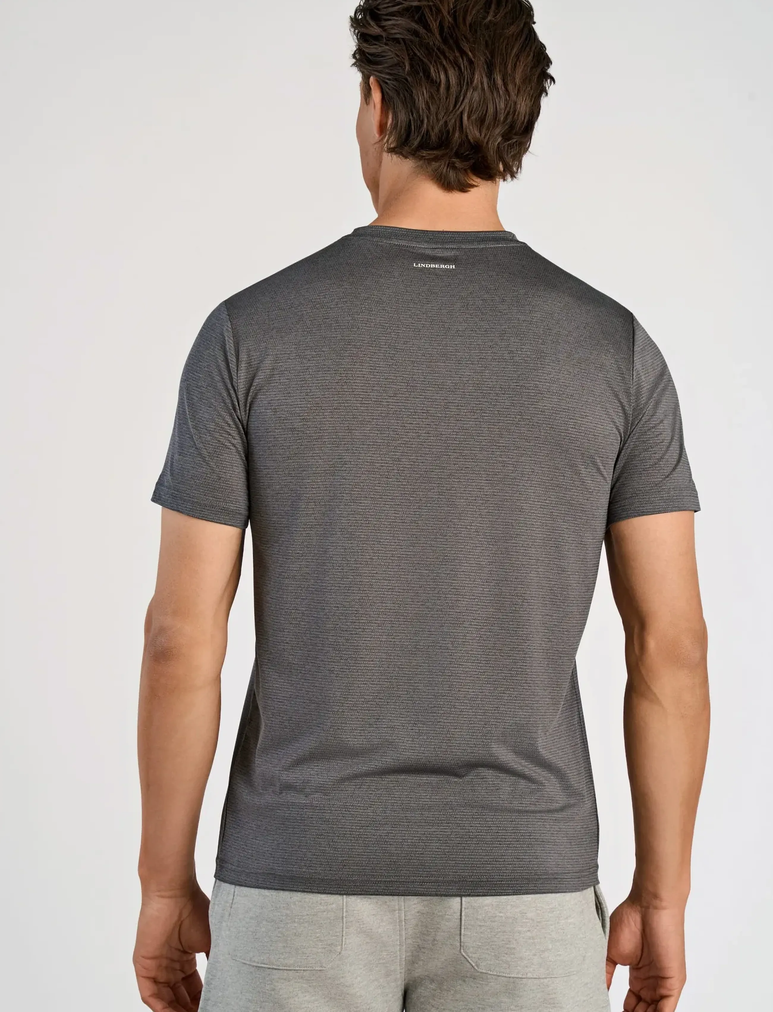 Lindbergh - Technical fast dry tee S/S - laveste priser - grey blend - 4