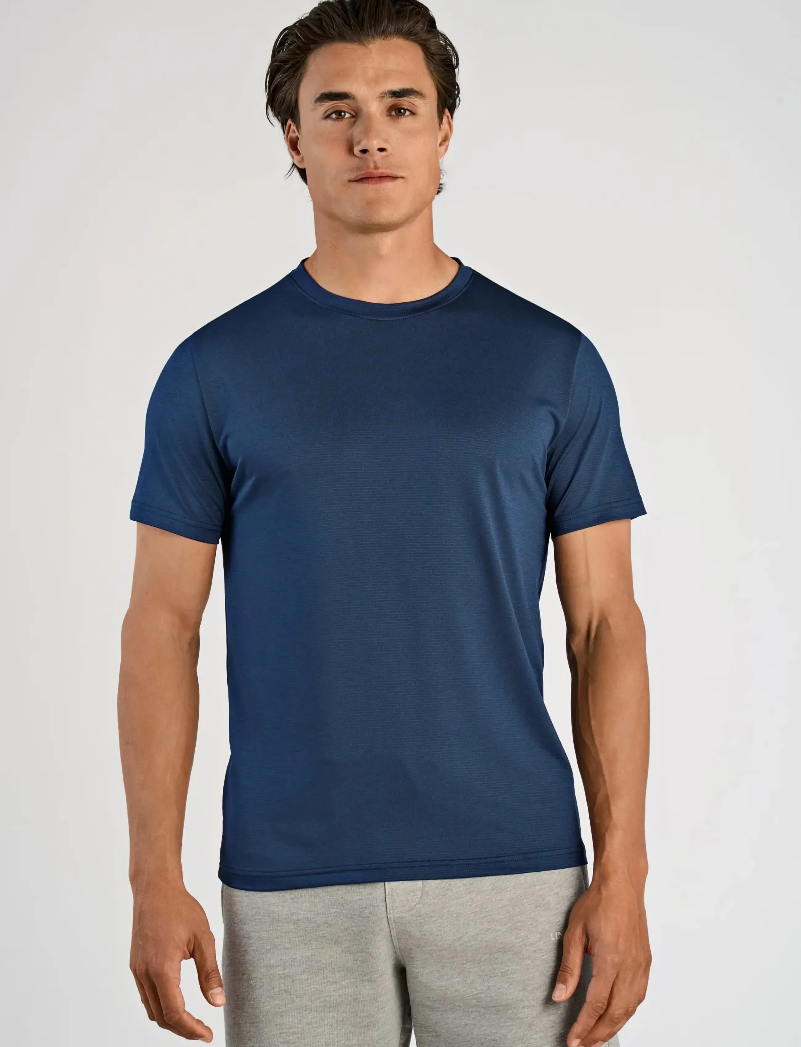 Lindbergh - Technical fast dry tee S/S - oberteile & t-shirts - navy blend - 3