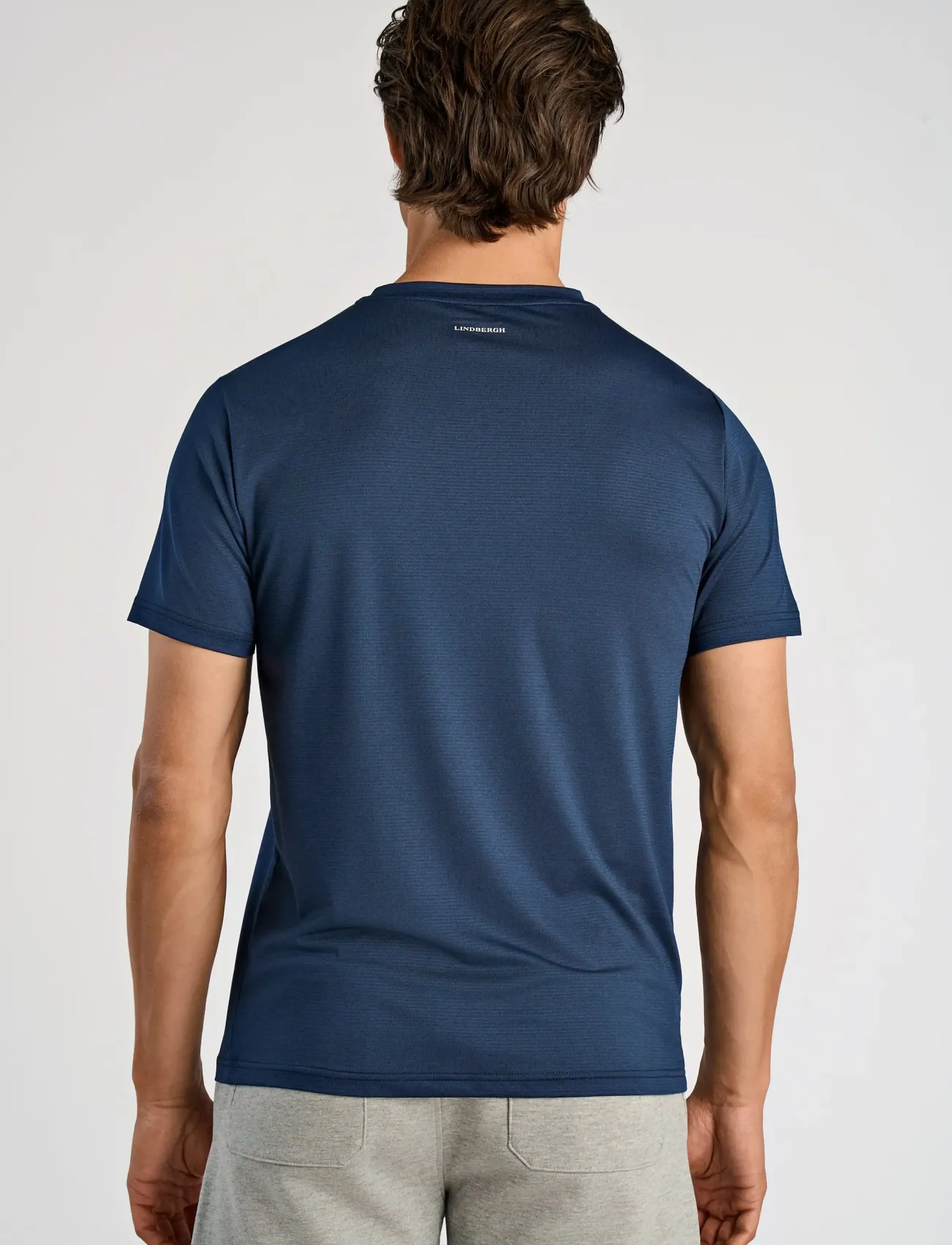 Lindbergh - Technical fast dry tee S/S - oberteile & t-shirts - navy blend - 4