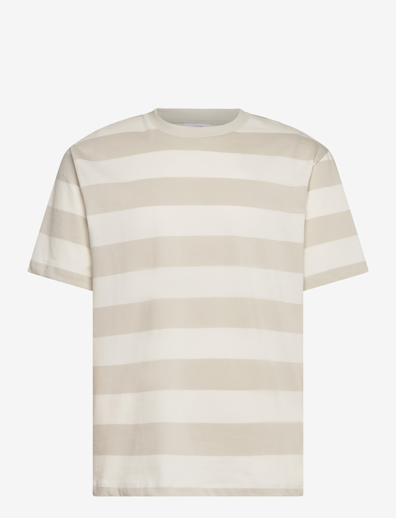Lindbergh - Striped oversized o-neck tee S/S - lühikeste varrukatega t-särgid - fair grey - 1
