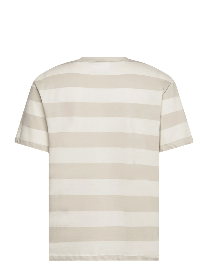 Lindbergh - Striped oversized o-neck tee S/S - lühikeste varrukatega t-särgid - fair grey - 2