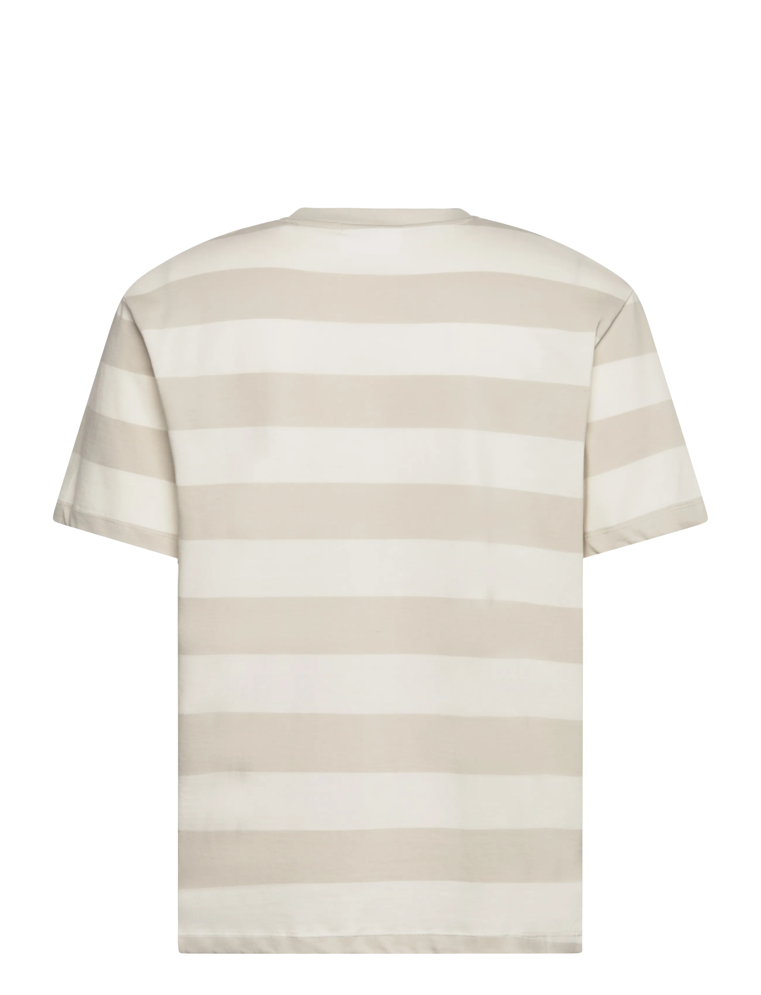 Lindbergh - Striped oversized o-neck tee S/S - kortärmade t-shirts - fair grey - 2