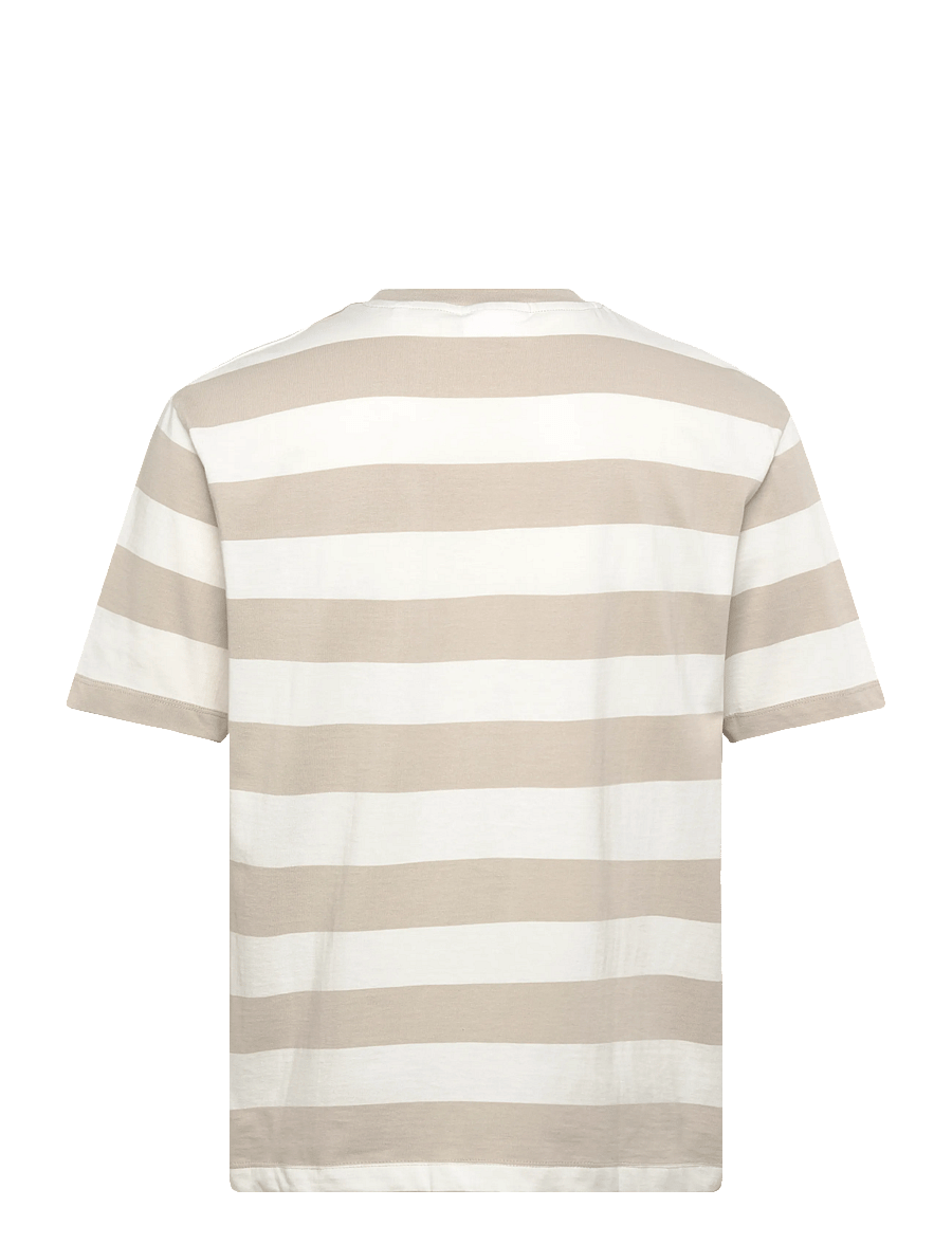 Lindbergh - Striped oversized o-neck tee S/S - lühikeste varrukatega t-särgid - lt grey stone - 2