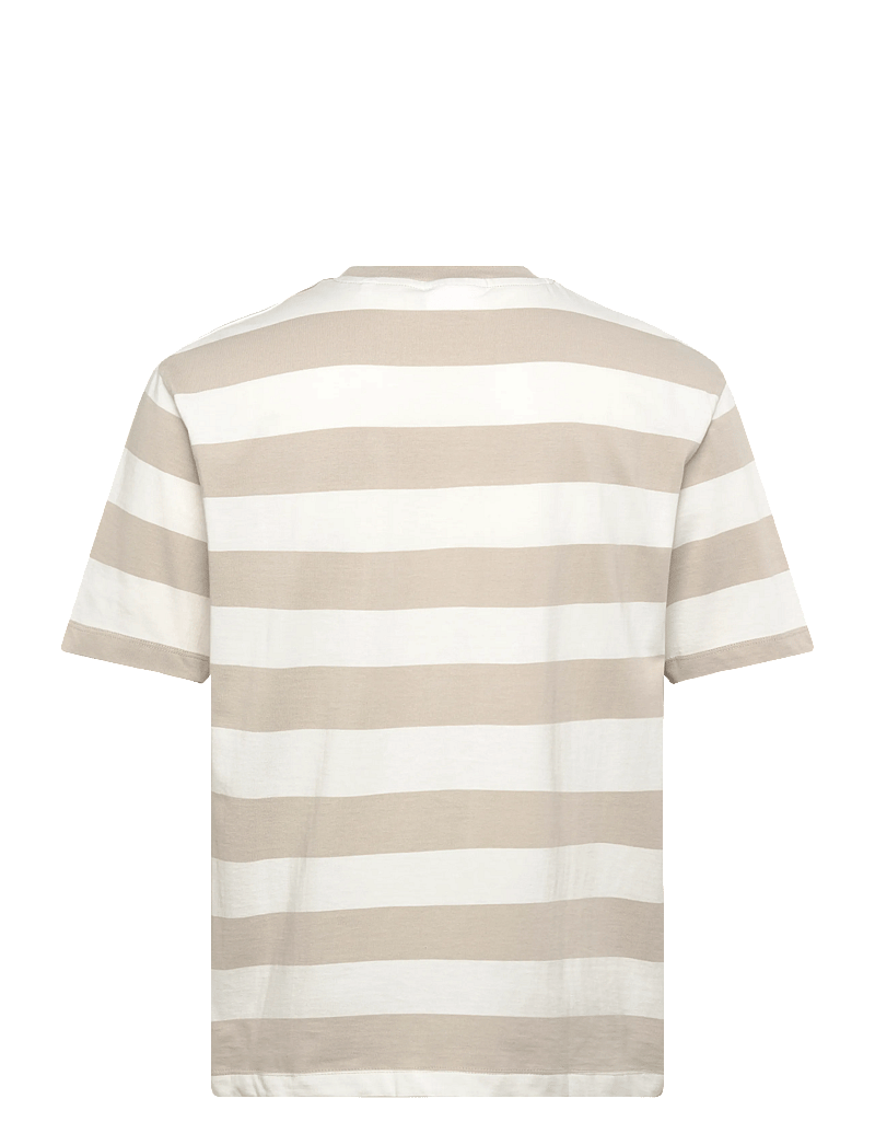 Lindbergh - Striped oversized o-neck tee S/S - lühikeste varrukatega t-särgid - lt grey stone - 2