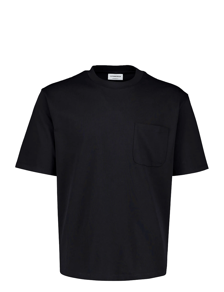 Lindbergh - O-neck tee oversized cropped S/S - black - 0